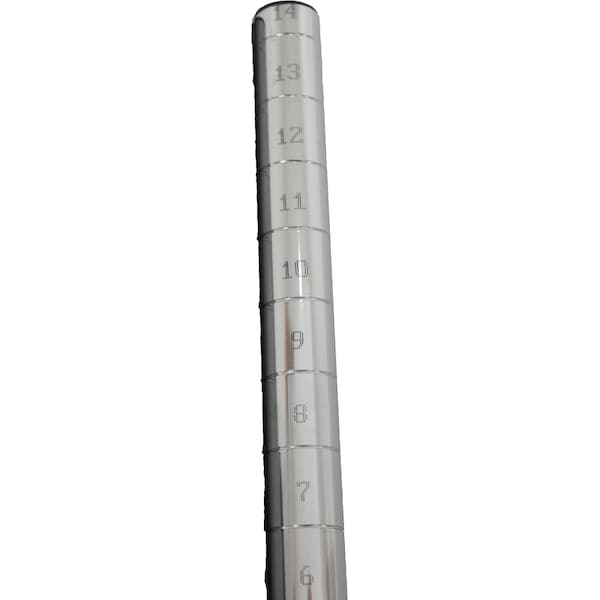 Shelving Post, Chrome, 86